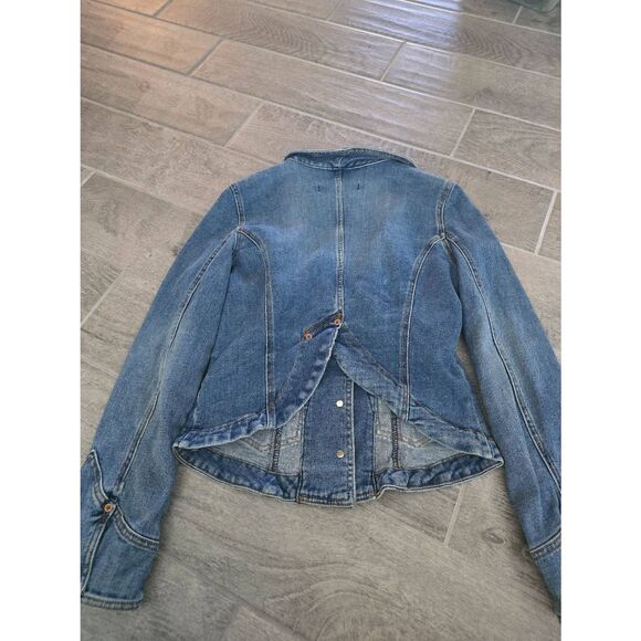 Billy Blues Jean Denim Jacket Vintage Size‎ Large Medium Y2K - Picture 5 of 10